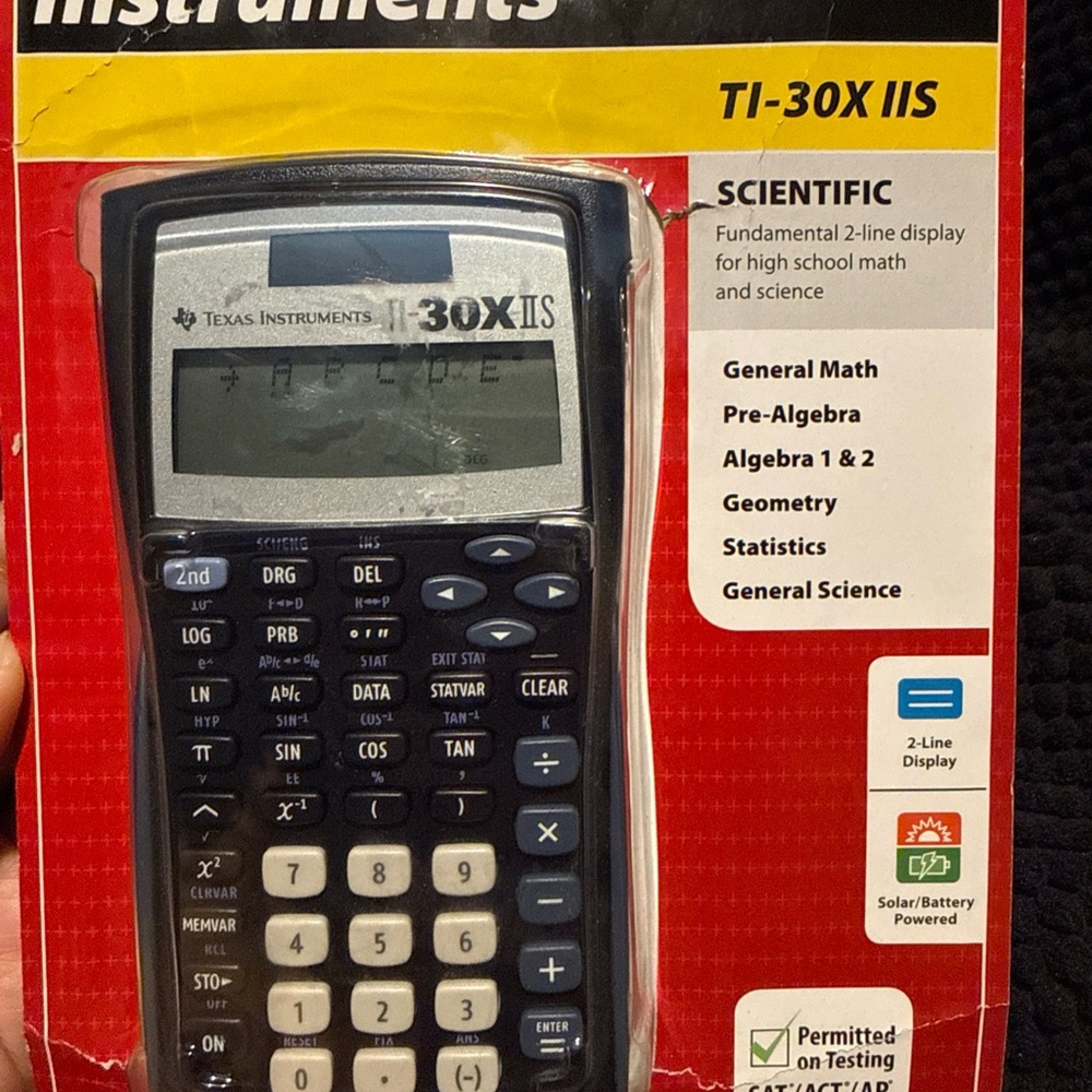 Texas Instruments TI-30X IIS Scientific Calculator - Blue and Yellow - Picture 8 of 13